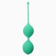 Вагінальні кульки - Silicone Kegel Balls Green, 36 мм, 90 г