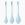 Набір йоні намистин Satisfyer Yoni Power 2 Light Blue, диаметр 2-2,5-3см, вес 22-44-73гр
