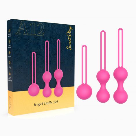 Набір вагінальних кульок - Erospace Sweet Play Kegel Balls Set A12