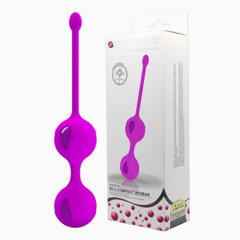 Вагінальні кульки - Pretty Love Kegel Tighten Up II Purple Вагінальні кульки - Pretty Love Kegel Tighten Up II Purple