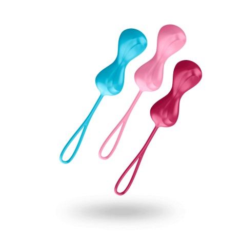 Satisfyer Ball, Вагинальные шарики со смещенным центром тяжести, 8х3.4 см, (разноцветный)