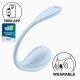 Смарт-виброяйцо Satisfyer Smooth Petal Connect App Light Blue