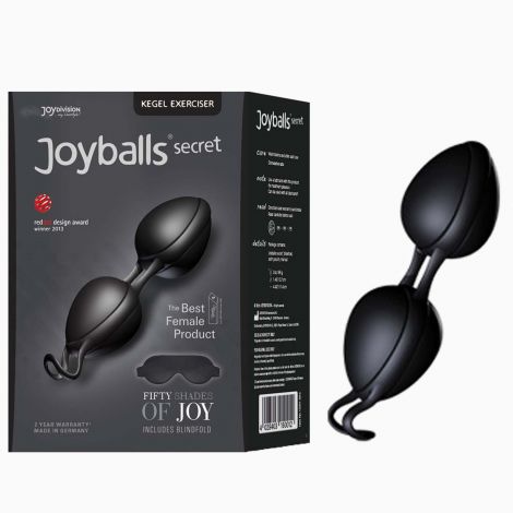Вагінальні кульки - Joyballs secret, black/black