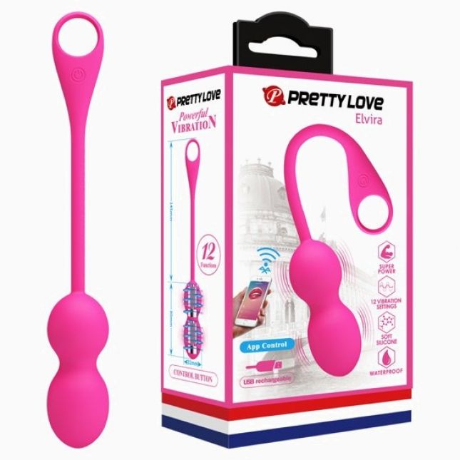 Віброяйце - Pretty Love Elvira Balls Pink