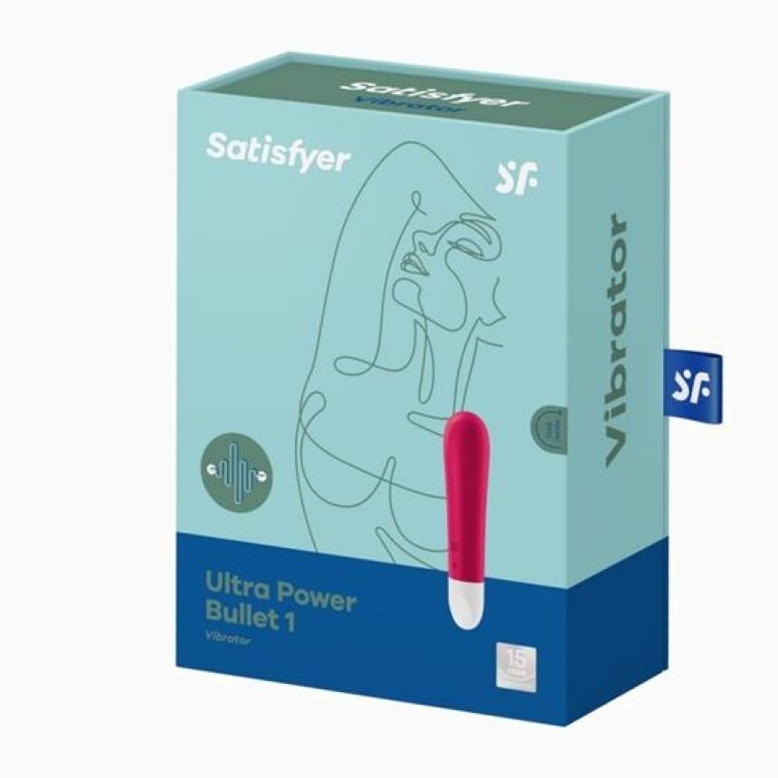 Вібропуля - Satisfyer Ultra Power Bullet 1 Red Вібропуля - Satisfyer Ultra Power Bullet 1 Red