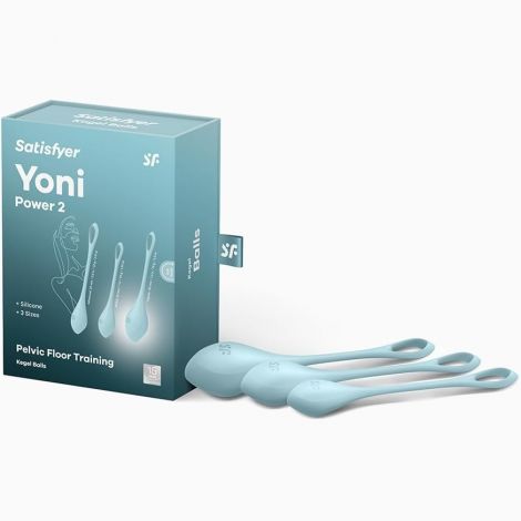 Вагінальні кульки - Satisfyer Yoni Power 2 Light Blue