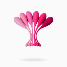 Набір вагінальних кульок Eromantica K - Rose, силікон, рожевий, 6 шт.