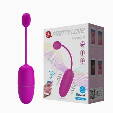Віброяйце - Pretty Love Nymph Vibrating Egg Purple (App)