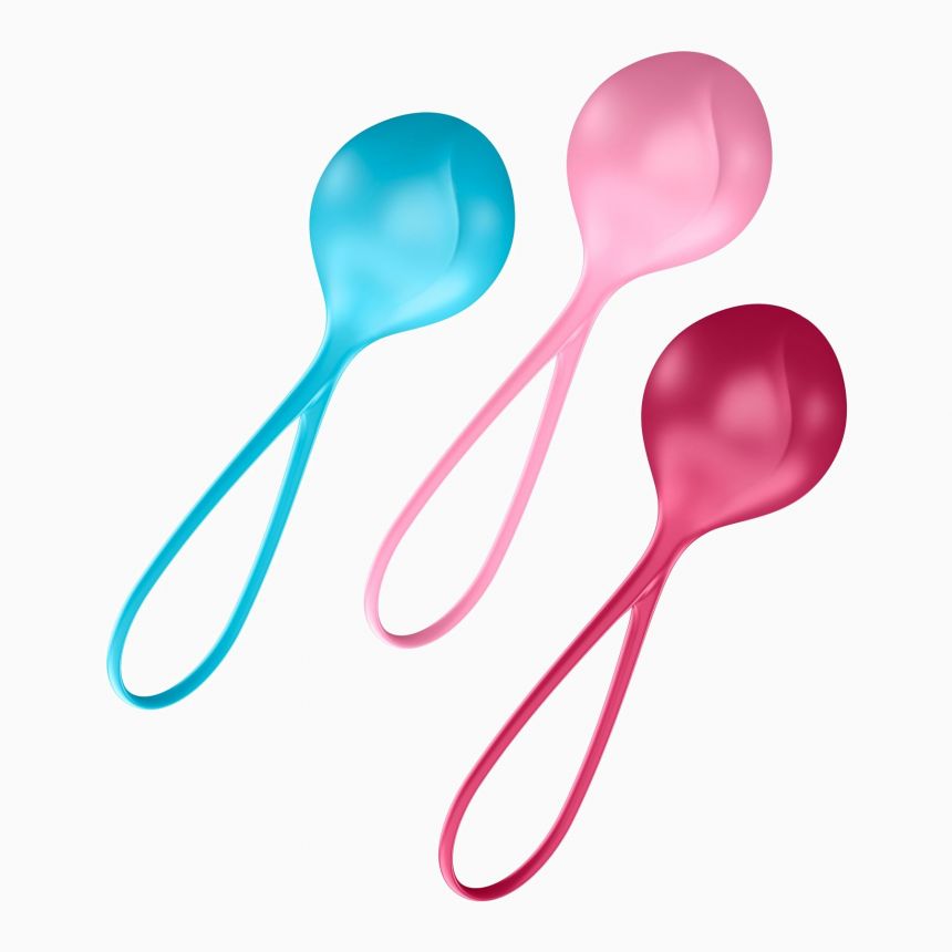Вагінальні кульки Satisfyer Strengthening Balls (3шт), діаметр 3,8 см, маса 62-82-98г, монолітні Вагінальні кульки Satisfyer Strengthening Balls (3шт), діаметр 3,8 см, маса 62-82-98г, монолітні