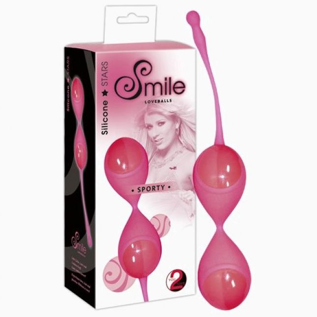 Вагинальные шарики - Smile Balls neon pin