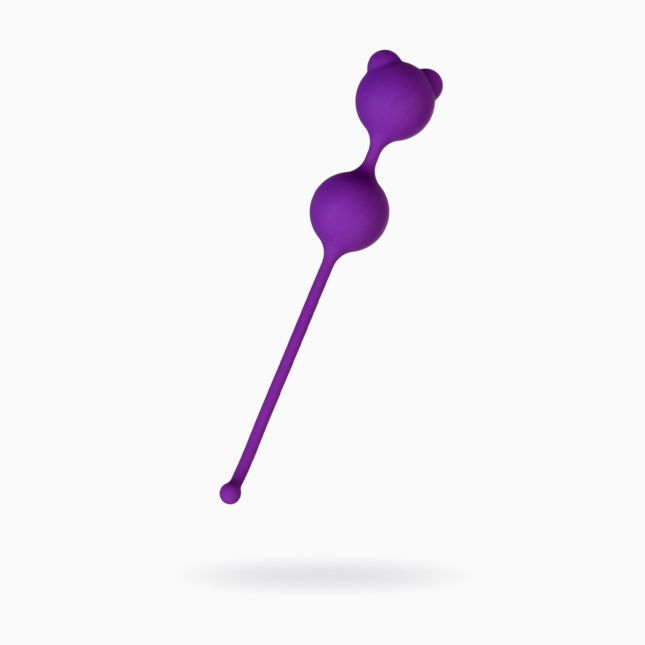 Вагинальные шарики A-Toys By Toyfa, силикон, фиолетовые, ø 2,7 см