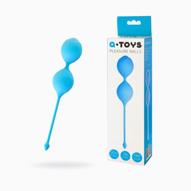Вагінальні кульки Toyfa A - Toys, силікон, блакитний, ø 3,5 см