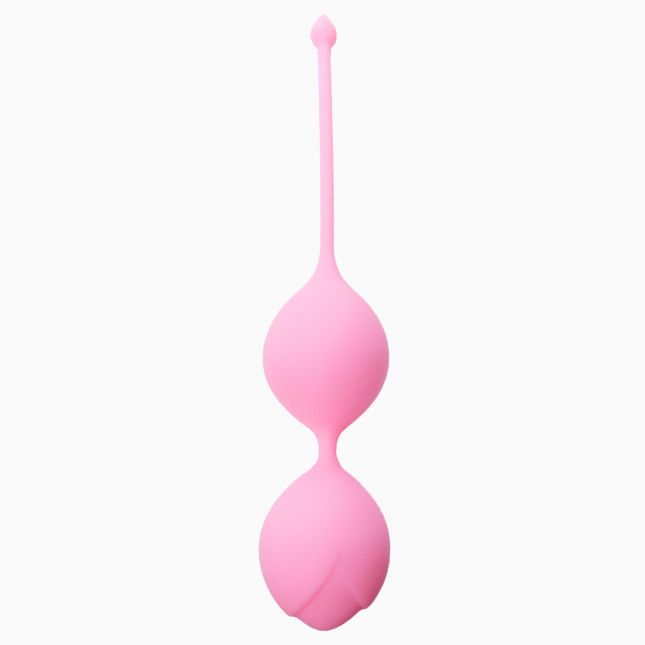 Вагінальні кульки - Silicone Kegel Balls Pink, 36 мм, 90 г