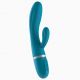 Вибратор-кролик Liebe Bend It Plus Ocean Blue, гибкий, 2 мотора, 10 режимов