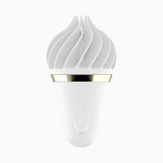 Мороженка спінатор Satisfyer Lay-On - Sweet Treat White/Gold, 10 режимів роботи, водонепроникна Мороженка спінатор Satisfyer Lay-On - Sweet Treat White/Gold, 10 режимів роботи, водонепроникна