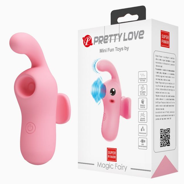 Кліторальний стимулятор на палець - Pretty Love Magic Fairy Stimulator Pink