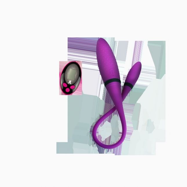 Вибратор двусторонний Adrien Lastic AD-2 с пультом LRS