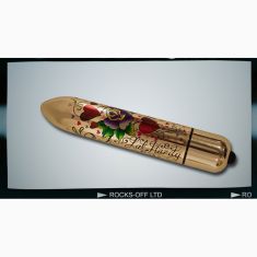 Вібратор Rocks Off RO - 160mm TATTOO Hearts and Roses
