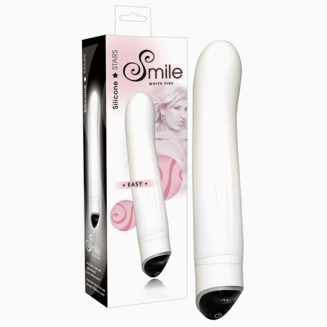 Класичний вібратор - Smile Easy White Vibrator