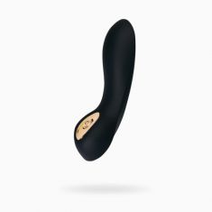 Стимулятор точки G Waname D-Splash Cascade, силикон, чёрный, 15 см