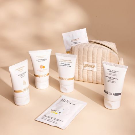 Набір для пар YESforLOV MY DELIGHT KIT, крем для мастурбації, змазка, масажний гель, вибухова карамель