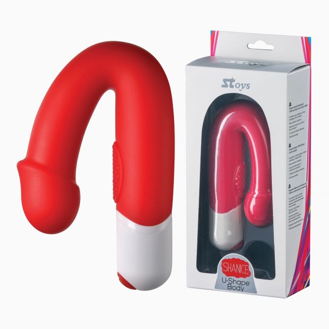 Класичний вібратор - SToys Shanice Silicone - Vibrator, червоний
