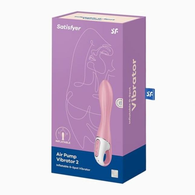 Вібратор - Satisfyer Air Pump Vibrator 2 Light Red Вібратор - Satisfyer Air Pump Vibrator 2 Light Red