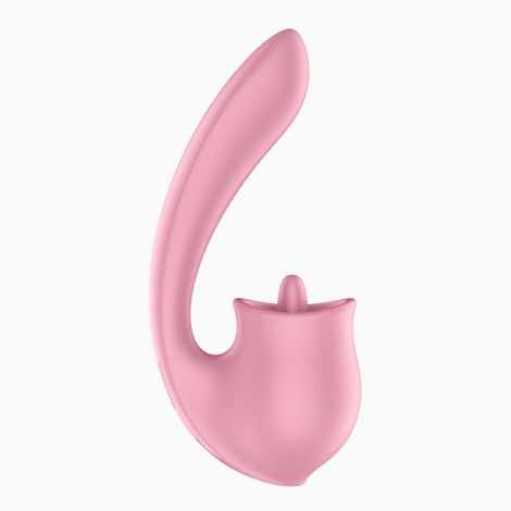 Вагінально-кліторальний вібратор Satisfyer Tongue Genius з язичком
