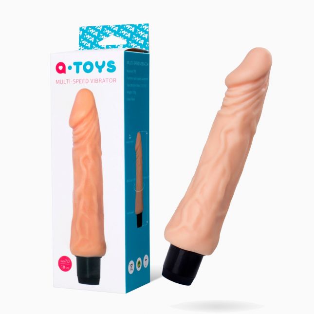 Реалістичний вібратор Toyfa A - Toys Multi - Speed, TPE, 17,5 см