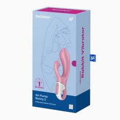 Вібратор - Satisfyer Air Pump Bunny 2 Light Red