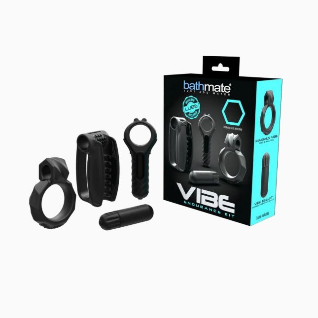 Вибронабор Bathmate Vibe Endurance Kit, 3 игрушки + вибропуля + лубрикант 93 мл