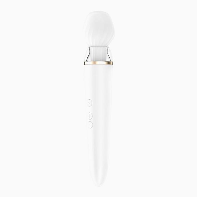 Смарт вібромасажер зі змінною головкою Satisfyer Double Wand-er