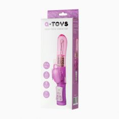 Вибратор с клиторальным стимулятором Toyfa A-Toys High-Tech Fantasy, TPE, фиолетовый, 22,4 см