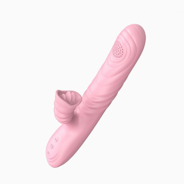 Вібратор - Angelia, USB 3 Functions Of Thrusting, 20 Vibrations Flesh