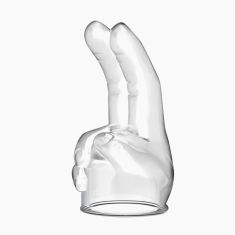 Насадка на вібромасажер - Power Head Double Finger Wang Massager Head Transparent