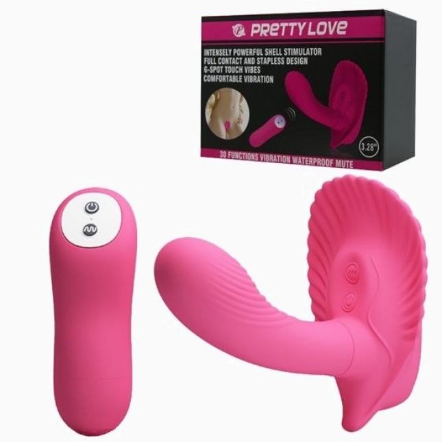 Вібратор - Pretty Love Intensely Powerful Shell Stimulator Pink Вібратор - Pretty Love Intensely Powerful Shell Stimulator Pink