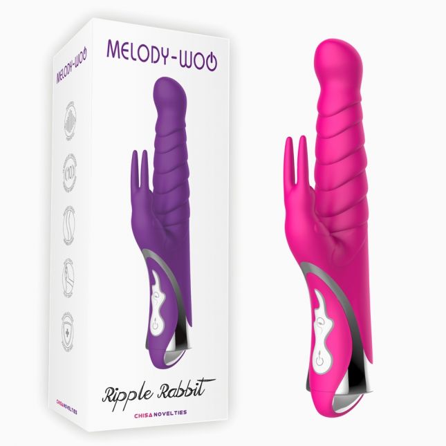 Комп'ютерний вібратор - Ripple Rabbit vibrator pink