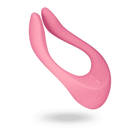 Satisfyer Partner Multifun 2 - багатофункціональний вібратор для пар, 13х7х3, 5 см