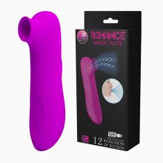 Кліторний стимулятор - Romance Magic Flute Suction Vibrator Purple
