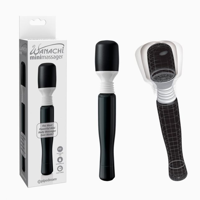 Вибратор - Mini Wanachi Massager, черный