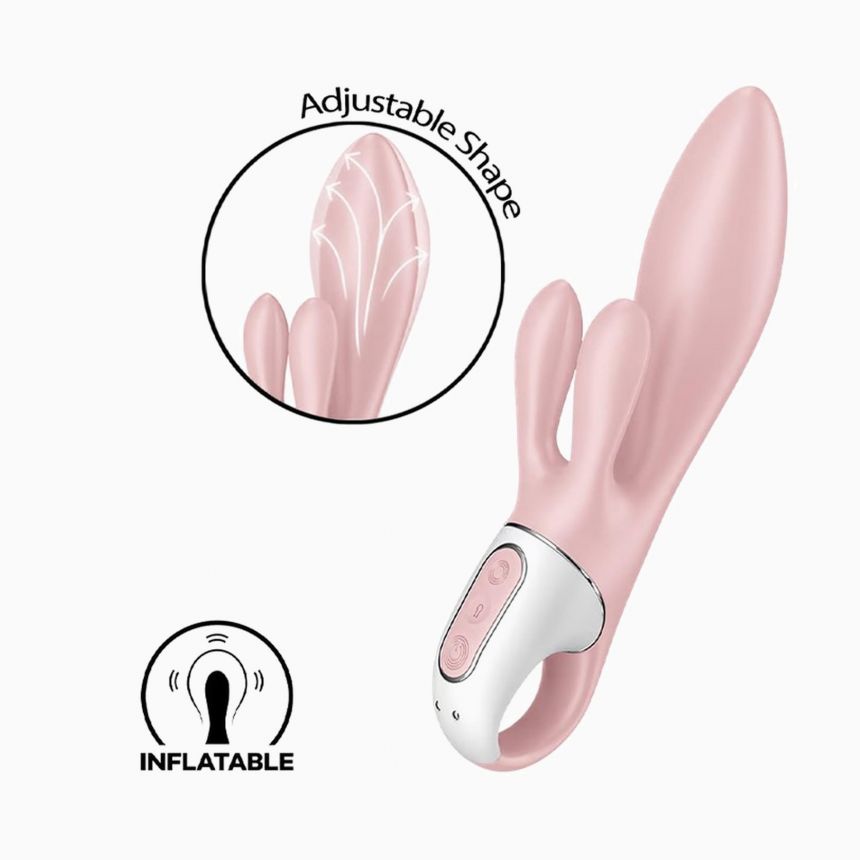 Вакуумний кліторальний стимулятор - Air Pump Bunny 3 Rose Вакуумний кліторальний стимулятор - Air Pump Bunny 3 Rose