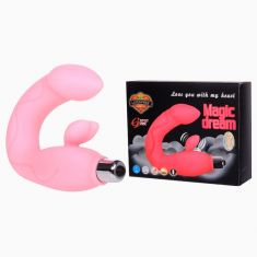 Стимулятор G -точки - Vibrator, Silicone Material, Available Color : Pink, Purple, 4 LR44 Batteries