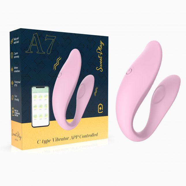 Вібратор - Erospace Sweet Play C-Type Vibrator App Control A7