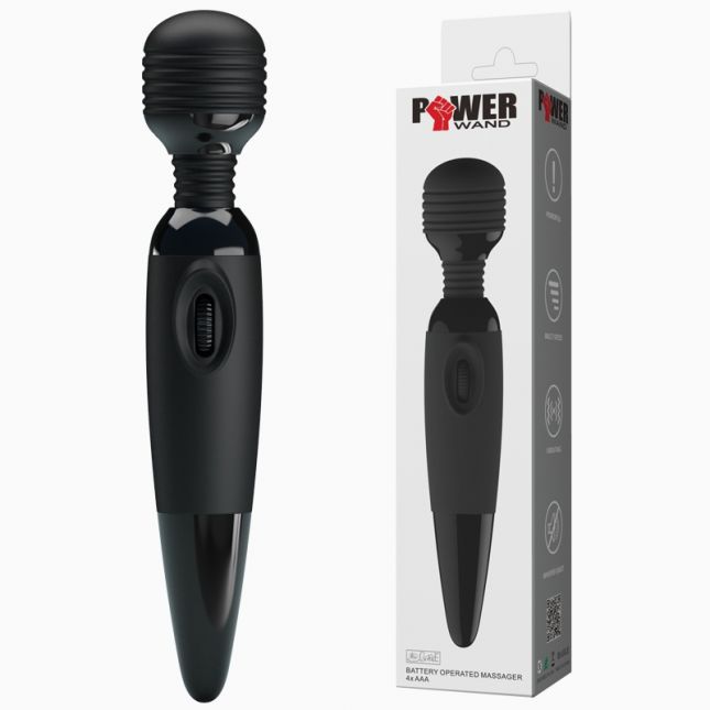 Компьютерный вибратор - Power Wand Massager, Black Vibro