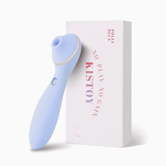 Вакуумный вибратор KISTOY Polly Plus Purple с подогревом
