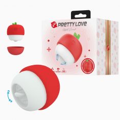 Кліторальний стимулятор - Pretty Love Apple Secret Red, 12 licking settings
