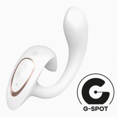 Вагинально-клиторальный вибратор Satisfyer G for Goddess 1 White, 2 мотора