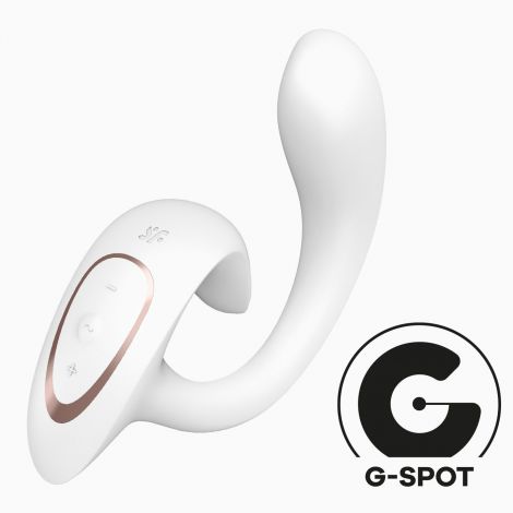 Вагінально-кліторальний вібратор Satisfyer G for Goddess 1 White, 2 мотори