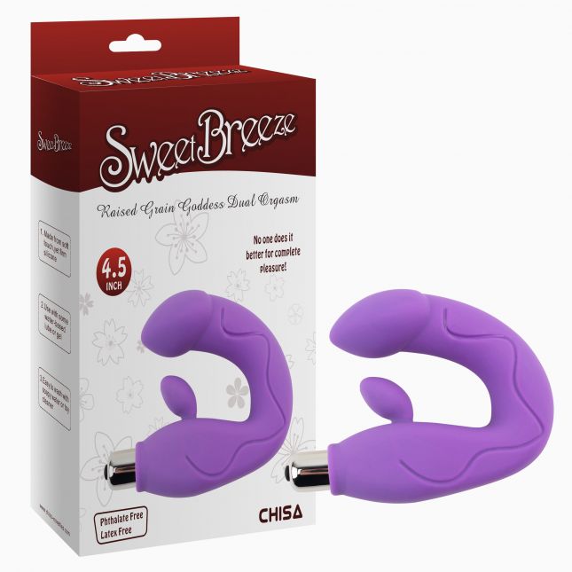 Стимулятор G -точки - Raised Grain Goddess Dual Orgasm Purple