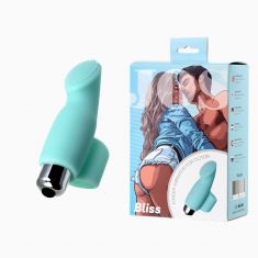 Вібронасадка на палець для кліторальной стимуляції JOS Bliss, силікон, м'ятна, 9 см